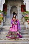 Vaishnavi By Lnb1235 Tasar Silk With Kalamkari Print Lehenga With Blouse Dupatta Online Wholesale